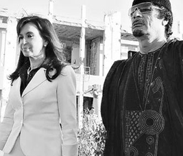 Cristina, Kadafi y Pedraza