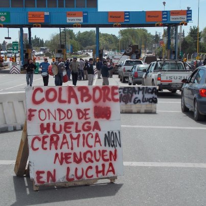 Los obreros de Cerámica Neuquén siguen en lucha contra la patronal