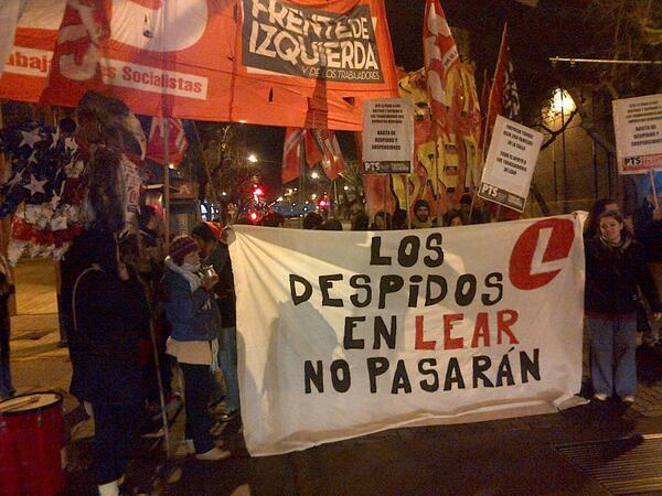 Mendoza se sumó a la jornada nacional en apoyo a obreros de Lear