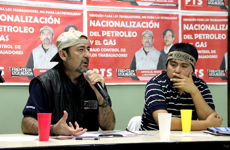 Campaña por la nacionalización del petróleo: Raúl Godoy visita San Martín de los Andes
