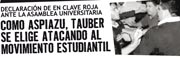 UNLP: Como Aspiazu, Tauber se elige atacando al movimiento estudiantil