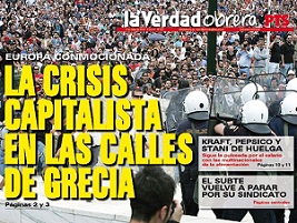 Marcha en solidaridad con la rebelión obrera y popular griega