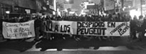 Gran acción por los despedidos de Peugeot