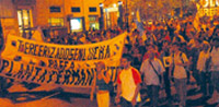 Repudio masivo a la burocracia asesina