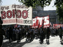 CON UNA NUMEROSA COLUMNA, EL PTS MARCHÓ EL 20 DE DICIEMBRE