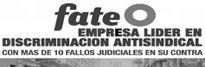 Empresa lider en discriminación antisindical