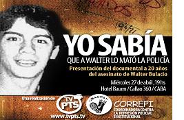 Walter Bulacio | CORREPI y TVPTS presentan el documental "Yo sabía..."