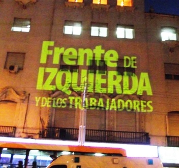 Córdoba: Proyecciones gigantes del Frente