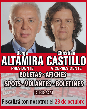 Afiche Altamira presidente - Castillo vicepresidente