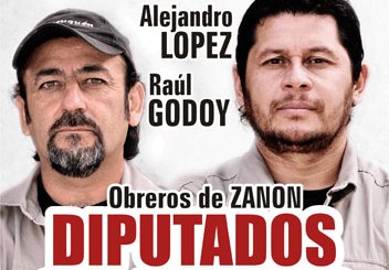 Movilización en apoyo al diputado electo del Frente de Izquierda en Neuquén