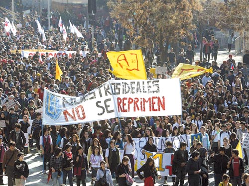La gran lucha estudiantil en Chile