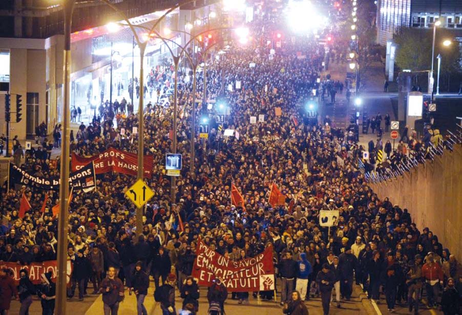 Québec: 12 semanas de huelga estudiantil