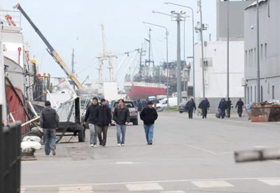 El puerto de Mar del Plata paralizado