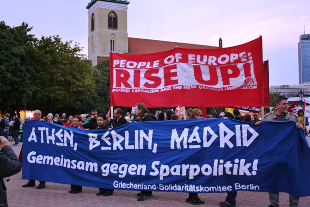 Solidaridad desde Berlín hasta Atenas y Madrid