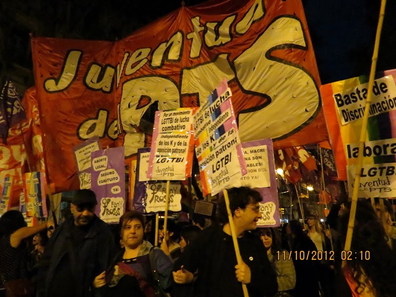 Combativa participación en la XXI Marcha del Orgullo 