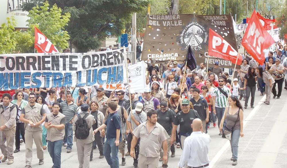 Neuquén: multitudinaria marcha y gran columna obrera de la corriente Nuestra Lucha