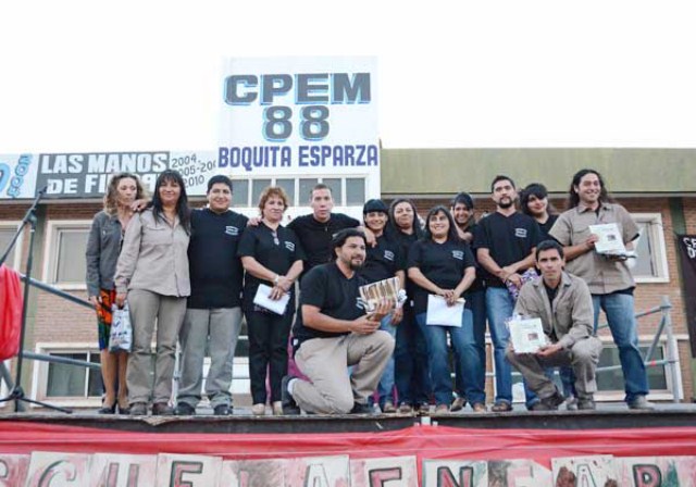 Otro hito de la lucha de Zanon: se recibió la primera camada del CPEM 88