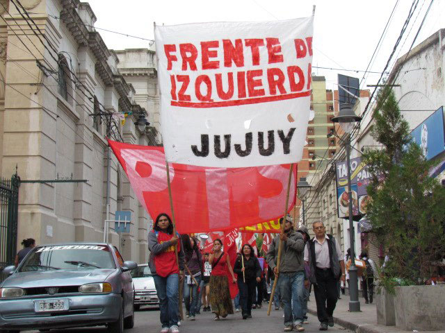 En Jujuy el FIT movilizó contra el procesamiento, la persecución y los despidos a los que luchan
