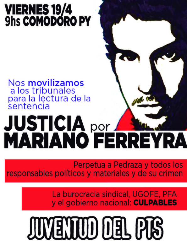"¡Seamos miles en las calles para exigir perpetua a todos los imputados!"