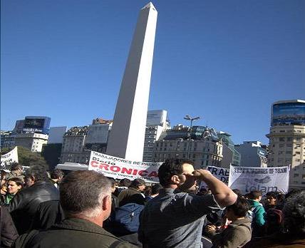 Histórica jornada de lucha y paro general de los trabajadores de prensa escrita