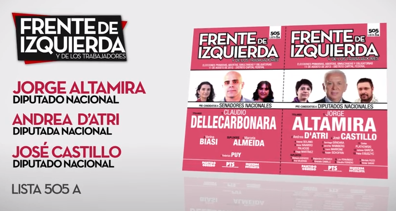 Mirá los spots televisivos del Frente de Izquierda y de los Trabajadores