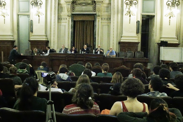 Claudio Dellecarbonara participó del debate de candidatos porteños en el Nacional de Buenos Aires