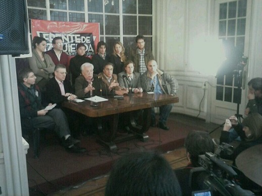 Conferencia de prensa del Frente de Izquierda