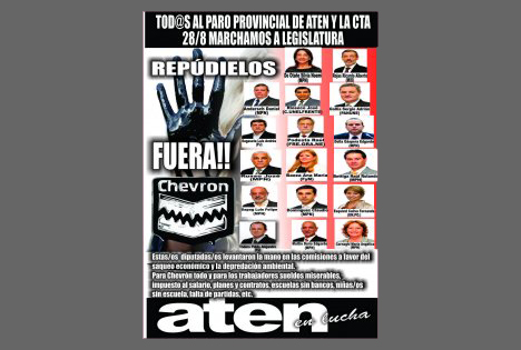 Neuquén: paro y marcha provincial de ATEN y la CTA a la Legislatura