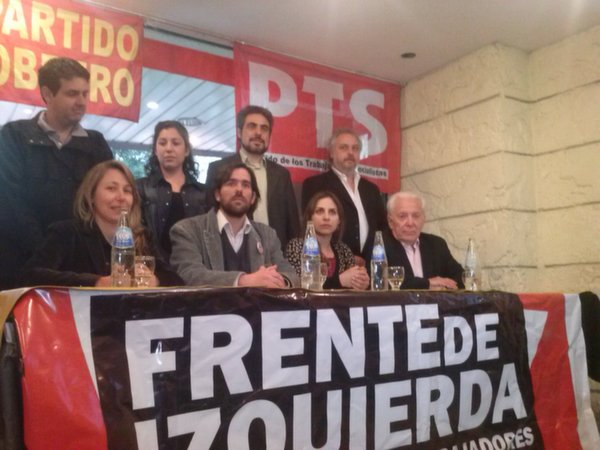 Nicolás del Caño presentó candidatos del Frente de Izquierda junto a Jorge Altamira y Myriam Bregman