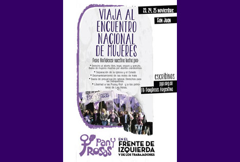 Viajá con Pan y Rosas al Encuentro Nacional de Mujeres