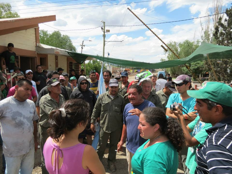 Cecilia Soria acompaña reclamo de municipales de Lavalle