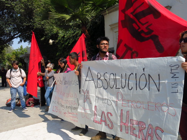 Solidaridad con los petroleros de Las Heras desde México