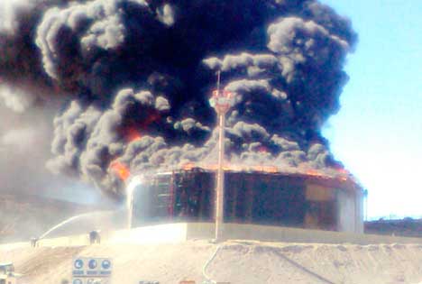 Explosión en la planta de YPF Mendoza
