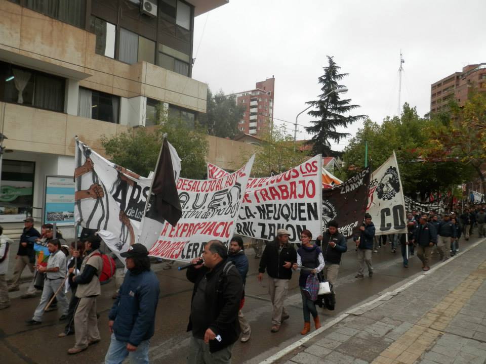 Gran movilización ceramista por las calles de Neuquén