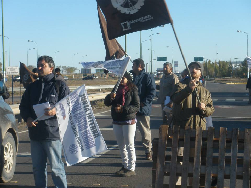 Neuquén: El sindicalismo combativo paró, se manifestó en el Parque Industrial y marchó a Casa de Gobierno