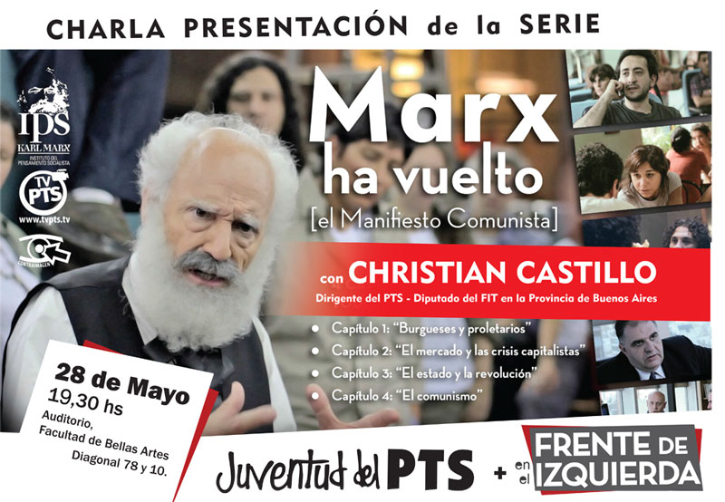 Christian Castillo presentará el ciclo "Marx ha vuelto"