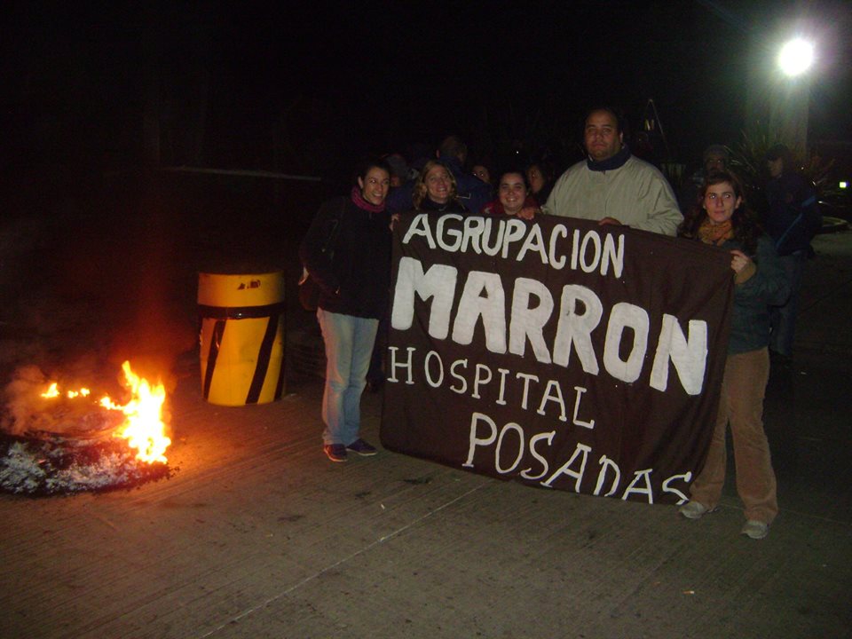 La Agrupación Marrón del Hospital Posadas junto a los trabajadores despedidos de Gestamp