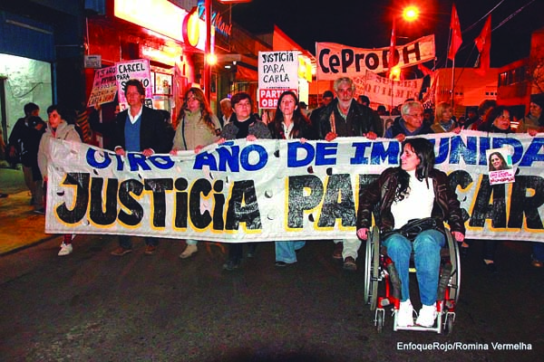 Quilmes: marchamos por Carla Lacorte, contra el gatillo fácil y la criminalización