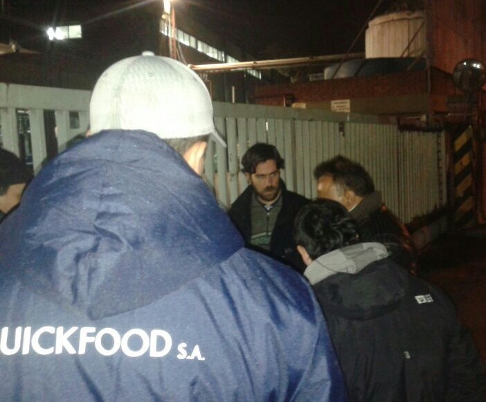 Nicolás del Caño se solidarizó y acompañó a los trabajadores de Paty 