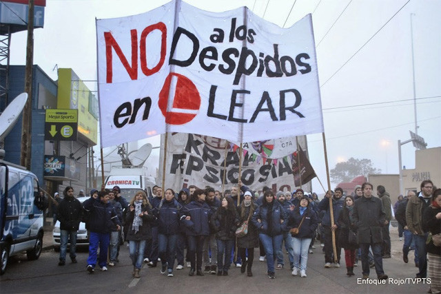 Mendoza también apoya a los obreros de Lear: Jornada nacional contra despidos y suspensiones
