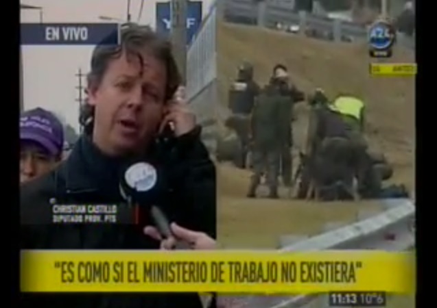Christian Castillo le responde a Berni luego de la represión en Panamericana