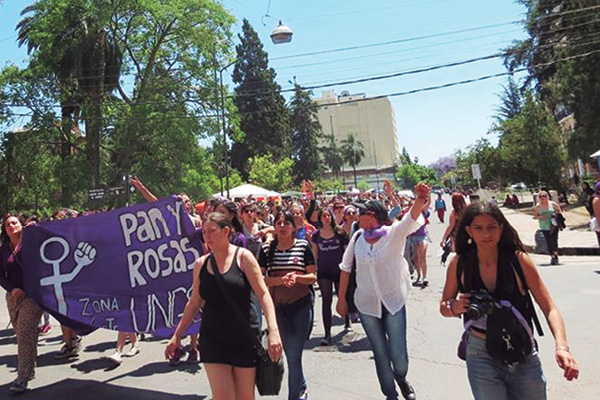 Más de mil mujeres de Pan y Rosas participaron del ENM