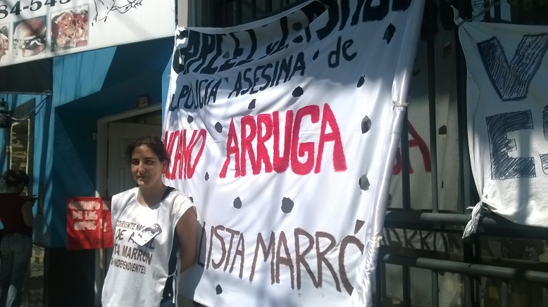 "Hacemos responsable a Espinoza de los ataques a quienes luchamos por Luciano Arruga"