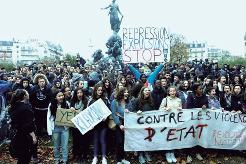 Grandes movilizaciones estudiantiles en Francia