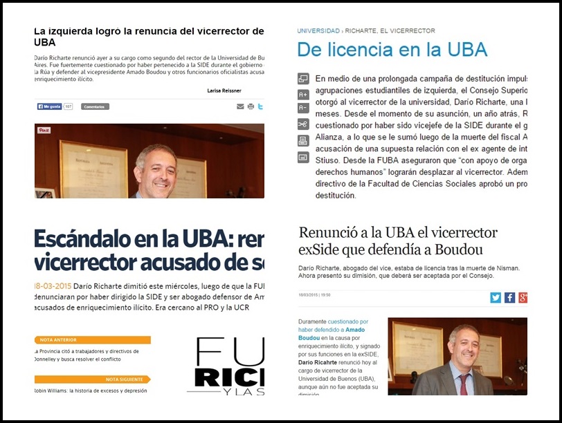 La izquierda logró la renuncia de Darío Richarte, ex-SIDE y vicerrector de la UBA