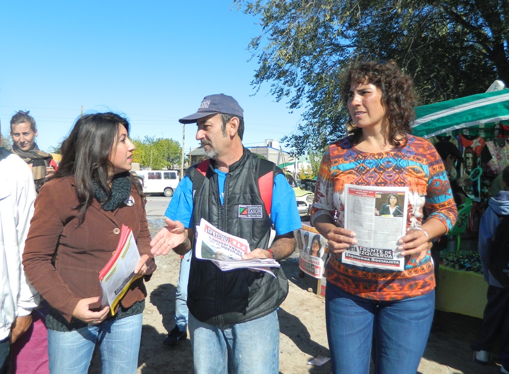 Los candidatos del Frente de Izquierda recorrieron el oeste de la capital