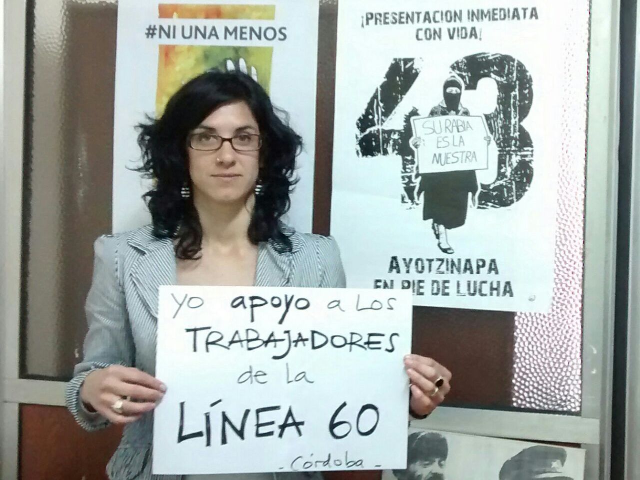 Laura Vilches donó 20 mil pesos para la lucha de la Línea 60
