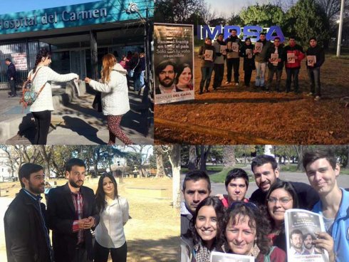 El FIT cierra su campaña difundiendo sus propuestas en la Plaza de Godoy Cruz