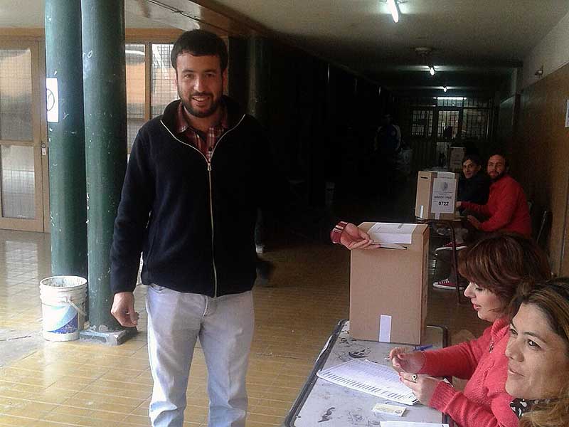 Votó el candidato del FIT a intendente de Godoy Cruz