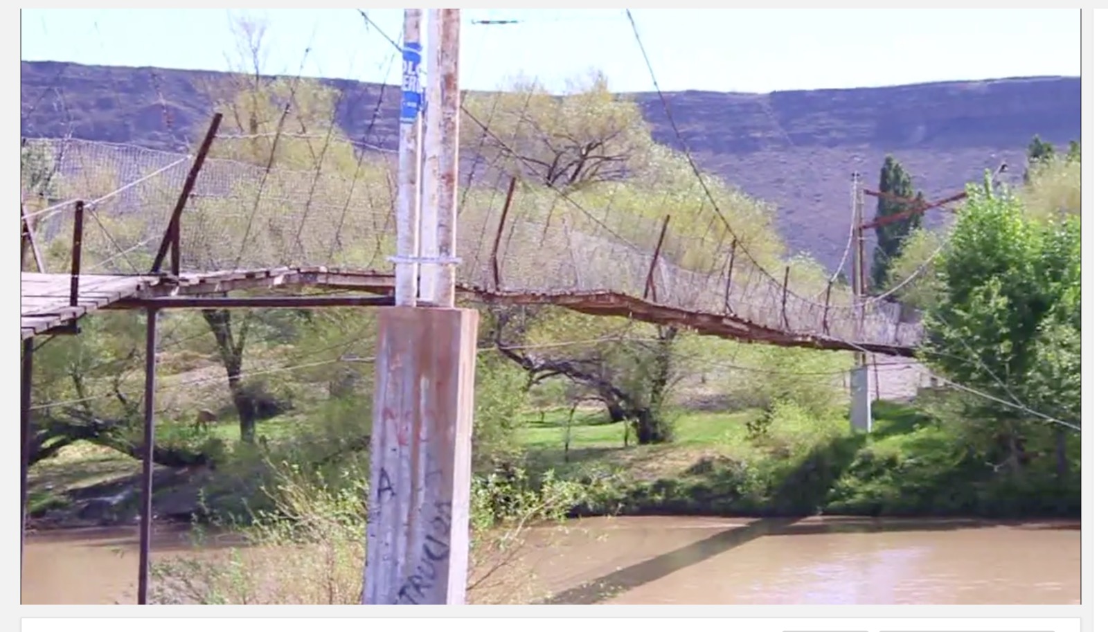 Solicitan la construcción de un puente en la Pasarela Huarenchenque